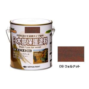 ニッペホームペイント 水性木部保護塗料 09 ウォルナット 0.7L