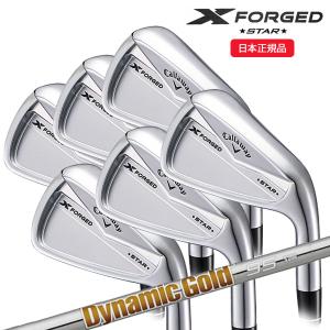 (特注完成品)キャロウェイ(Callaway) エックス フォージド スター(X-FORGED-STAR) アイアンセット(6本 #5-9,Pw) ダイナミックゴールド(95/105/120) シャフト 202｜b-kenkougolf