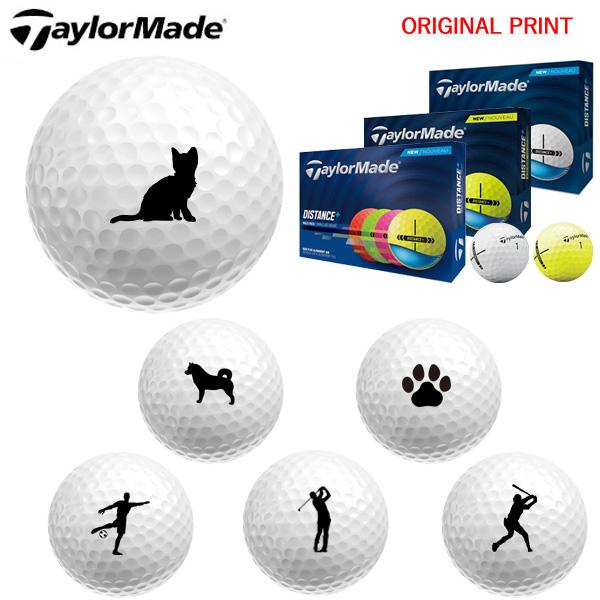 【オリジナルプリントゴルフボール(納期2-4日)】テーラーメイド DISTANCE+ ディスタンス+...