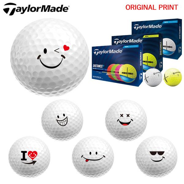 【オリジナルプリントゴルフボール(納期2-4日)】テーラーメイド DISTANCE+ ディスタンス+...