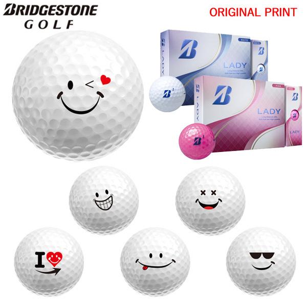 【オリジナルプリントゴルフボール(納期2-4日)】ブリヂストン レディ(LADY) 1ダース(12球...