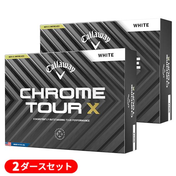 【2ダースセット】キャロウェイゴルフ クロムツアーX(CHROME-TOUR-X) ゴルフボール 2...
