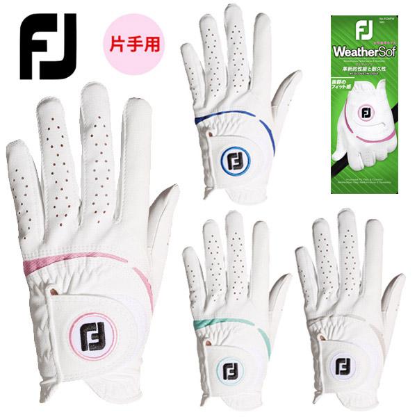 フットジョイ ウィメンズ ウェザーソフ 左手装着用 ゴルフグローブ FGWFW23 レディース 18...