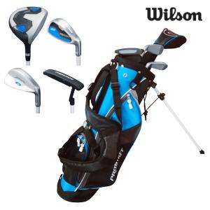 Wilson Staff ウィルソン プロスタッフ JGI スモール クラブ4本セット ヘッドカバー キャディバッグ付き ジュニア ジュニアクラブセット(177053)(クラブセット)｜b-kenkougolf