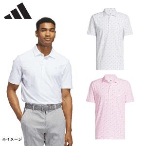 (クリアランス)アディダス ゴルフ(adidasGOLF) リーフモチーフ 半袖シャツ RG557 メンズ ウェア 2026年春夏｜美-健康ゴルフ