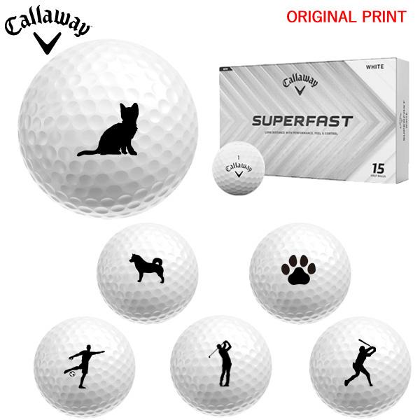 【オリジナルプリントゴルフボール(納期2-4日)】キャロウェイ SUPERFAST 1ダース(15球...