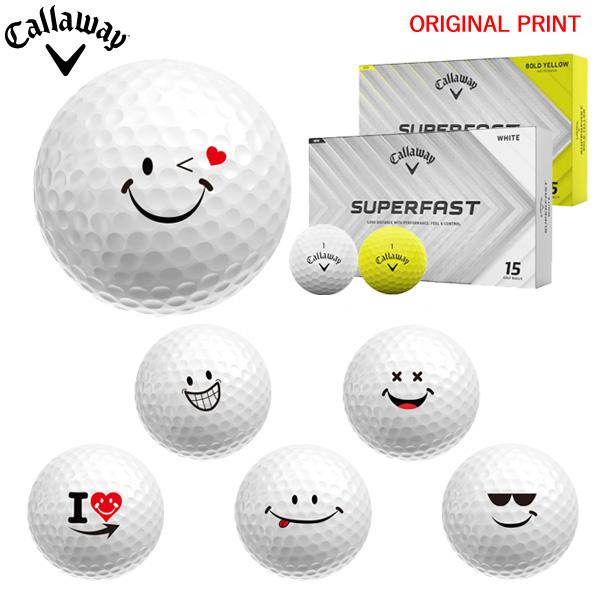 【オリジナルプリントゴルフボール(納期2-4日)】キャロウェイ SUPERFAST 1ダース(15球...