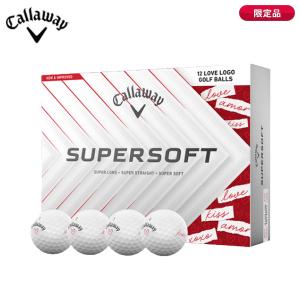(数量限定)キャロウェイ SUPERSOFT LOVE LOGO (スーパーソフト ラブロゴ) ゴルフボール 1ダース(12球入り) 2025年モデル(日本正規品)