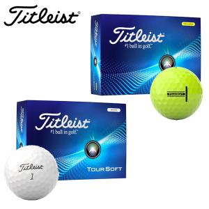 タイトリスト ツアーソフト(TOUR SOFT) ゴルフボール 1ダース(12球) 2024年モデル (日本正規品)