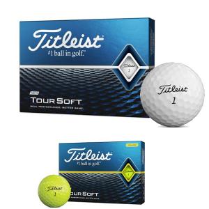 -- 2ダース購入で送料無料 --タイトリスト Titleist ゴルフボール ツアーソフト 1ダース 12球入り TOUR SOFT 2020年モデル