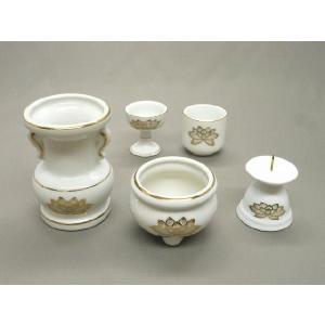 水差しセット 白 青磁 31005 31006 和柄 日本 絵 画 仏具 仏前 供養