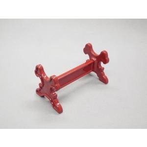 おりん 仏具 PC樹脂製　りん棒置き台　朱色