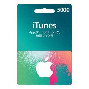 iTunesカード 5000円分 Apple プリペイドカードポイント消化に