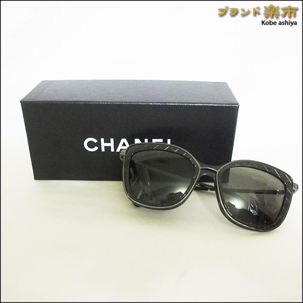 *CHANEL シャネル サングラス アイウェア マトラッセ スクエア チャコールグレー 4238-...