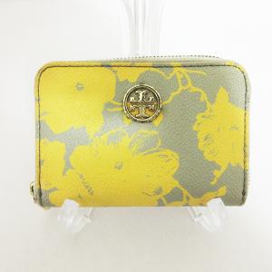 *TORY BURCH トリーバーチ コイン パース ケース キーリング ラウンドジップ 花柄 バイカラー*送料込