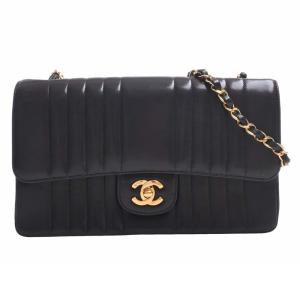 CHANEL シャネル ラムスキン マドモアゼル ココマーク チェーン ショルダーバッグ ブラック レディース by｜b-rakuichi