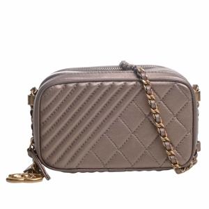 CHANEL シャネル レザー ココマーク カメラバッグ チェーン ショルダーバッグ ブロンズ レディース by｜b-rakuichi