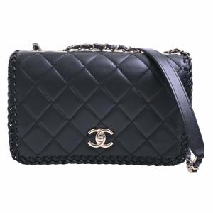 CHANEL シャネル ラムスキン マトラッセ ココマーク チェーン ショルダーバッグ ブラック レディース by｜b-rakuichi