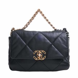 CHANEL シャネル ラムスキン シャネル19 ココマーク 2WAY チェーン ショルダーバッグ ブラック レディース by｜b-rakuichi