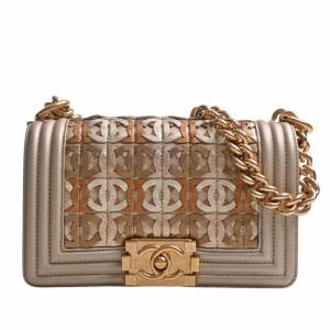 CHANEL シャネル レザー ボーイシャネル ココマーク チェーン ショルダーバッグ ゴールド レディース by｜b-rakuichi