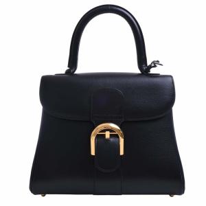 DELVAUX デルヴォー レザー ブリヨンPM ハンドバッグ ブラック レディース by｜b-rakuichi