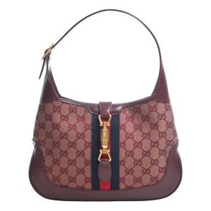 Gucci グッチ GGキャンバス ジャッキー1961 スモール 2WAY ショルダーバッグ 636706 ボルドー レディース by｜b-rakuichi