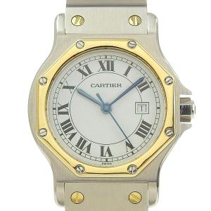 Cartier カルティエ サントスオクタゴンLM ボーイズ オートマ SS gg【時計】｜b-rakuichi