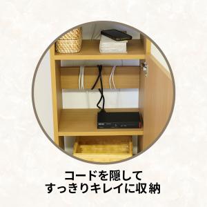 ルーター収納 電話台 ケーブルボックス FAX...の詳細画像4