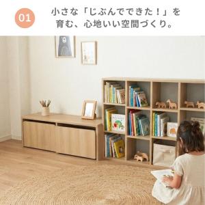 トロッコ収納付きデスク NESTY 4212T...の詳細画像3