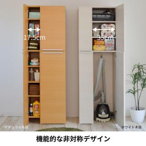 掃除機 掃除道具収納庫 収納 ラック 掃除用具 そうじ 扉 棚 幅60