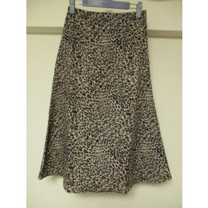 豹柄デザイン　スカート　レディース