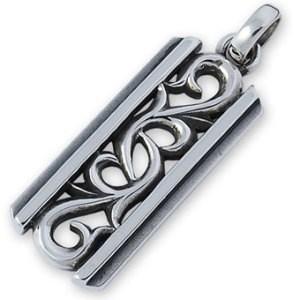 Aqua silver アラベスクペンダント AQUA SILVER SILVER(アクアシルバー)アラベスク柄ベル シルバー