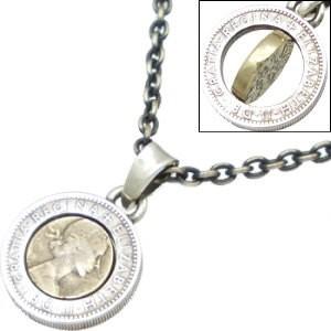 AQUA SILVER(アクアシルバー) ブラスコンビ6ペンスコインシルバー