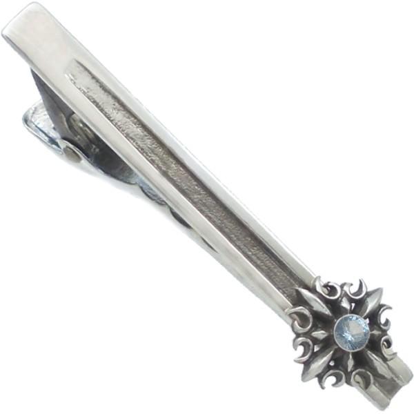 (12月)タンザナイト ゴシック クロス  シルバー ネクタイピン誕生石