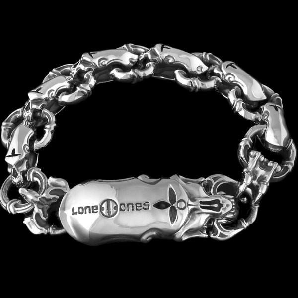 ロンワンズ(LONE ONES)ラージ ドゥンドゥビ プリミティブ シルバーブレスレット