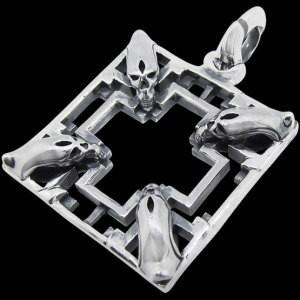 LONE ONES ONES(ロンワンズ) ラージマトリックスクロスシルバー