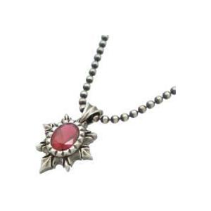 ルビーバトルシールドストーンシルバーペンダントトップ Enemy(エネミー)