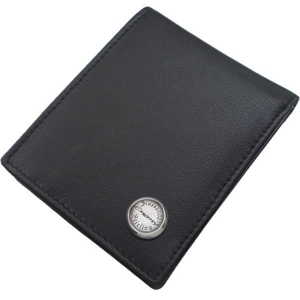 ロゴコンチョTypeA ブラックレザー ショートウォレット*Enemy(エネミー)