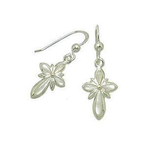 フリースタイル(FREE STYLE) ホワイトシェルクロス シルバー ピアス(ペア)