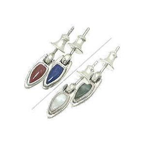 フリースタイル(FREE STYLE) リバーシブル シルバー ピアス ジャスパー/ソーダライト使用