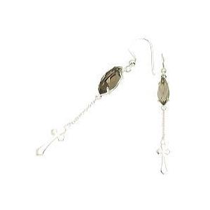 フリースタイル(FREE STYLE) スモーキークオーツフック シルバー ピアス(ペア)