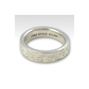フリースタイル(FREE STYLE) ホワイトバロックアラベスク シルバー リング(指輪)