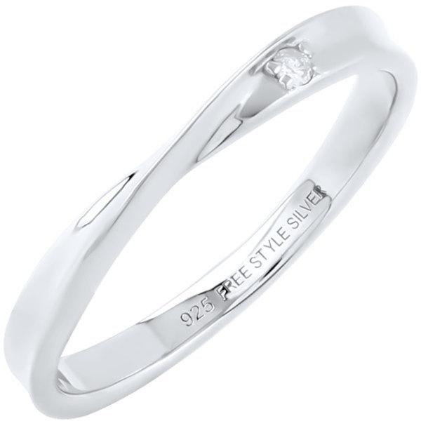 フリースタイル(FREE STYLE)ツイストトップ インフィニティ シルバーリング(指輪)