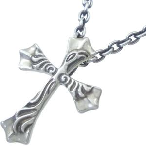 LONE ONES（ロンワンズ） ラージロックボトムクロスシルバーペンダント