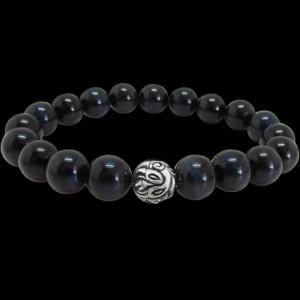 LONE ONES(ロンワンズ) エンボスドネストビードブルータイガーアイ  