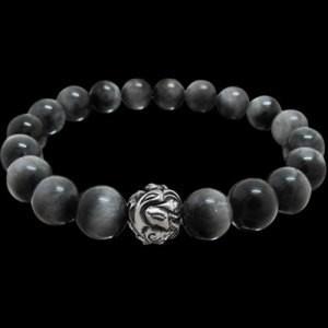 LONE ONES(ロンワンズ) エンボスドネストビードエンボスドイーグルアイブレスレット