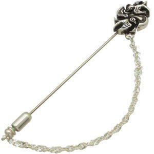 SWALLOW FLAGスクリュースワロー シルバー ラペルピン SEMPER FI(センパーフィ