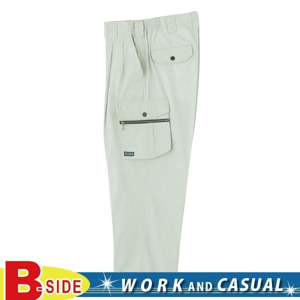 198 桑和 SOWA 作業服★吸汗速乾★ツータックカーゴパンツ春夏素材使用