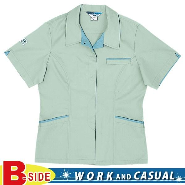 422 桑和 SOWA 作業服★エコ対応★女子半袖スモック春夏素材使用