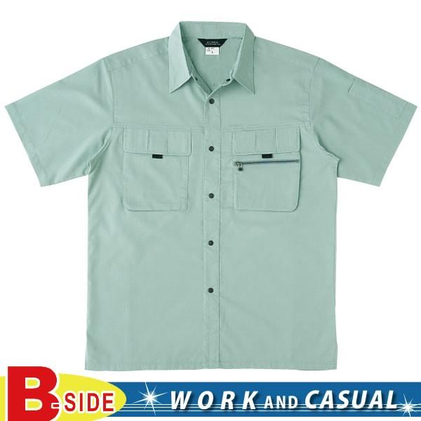 487 桑和 SOWA 作業服★抗菌防臭★半袖シャツ春夏素材使用